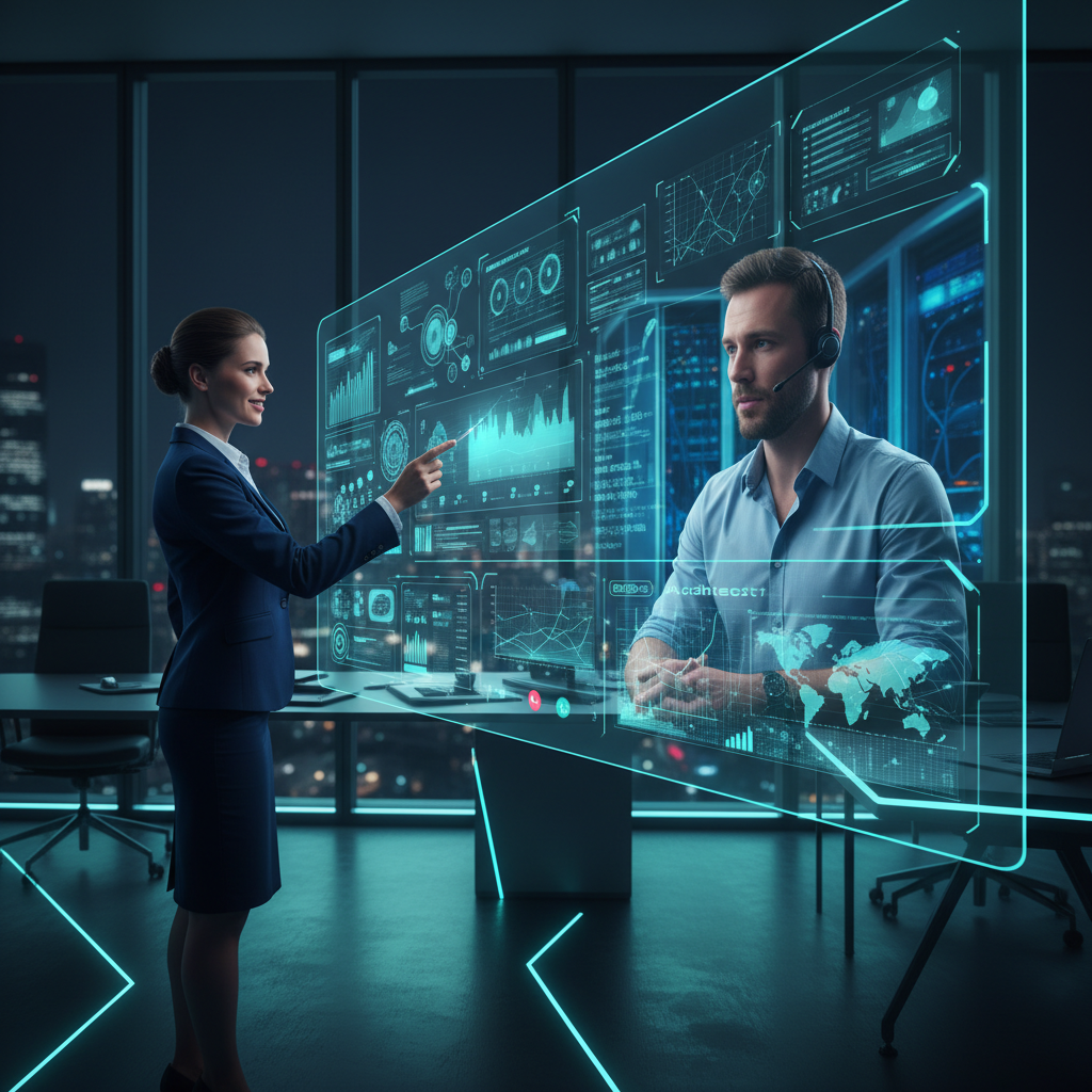 Illustration of consultation about modernizing cloud infrastructure