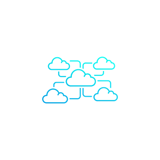 Connected clouds icon highlighting vendor-agnostic approach